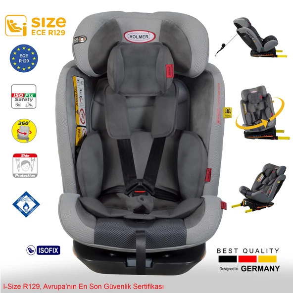 HOLMER Kids Maxi Protect Aero 3d ( 360 Derece Dönebilir) 0-36kg Isofix Oto Koltuğu ürün görseli