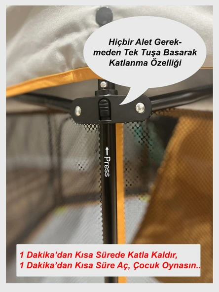 HOLMER Kids Eurostyle Oyun Alanı / Park Yatak / Oyun Parkı - Resim 7