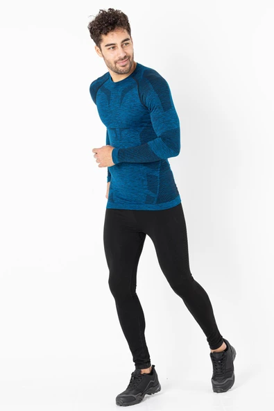 MioFit Erkek Active Sportive Uzun Kollu Dikişsiz Spor Tişört - 3