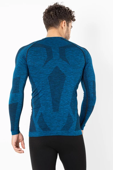 MioFit Erkek Active Sportive Uzun Kollu Dikişsiz Spor Tişört - 7