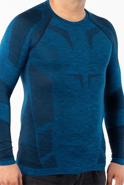 MioFit Erkek Active Sportive Uzun Kollu Dikişsiz Spor Tişört - 11