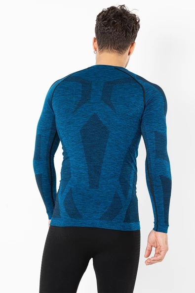 MioFit Erkek Active Sportive Uzun Kollu Dikişsiz Spor Tişört - 6