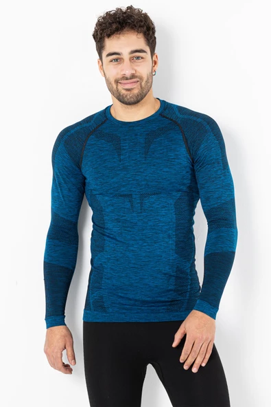 MioFit Erkek Active Sportive Uzun Kollu Dikişsiz Spor Tişört - 4