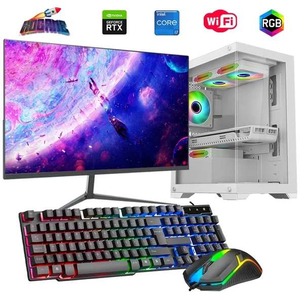 i7 14700F 16GB DDR4 512GB m2 8GB RTX3050 27" 165Hz Monitörlü Oyun Bilgisayarı ürün görseli