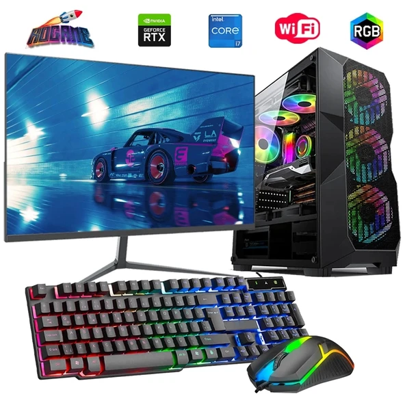 i7 14700F 32GB DDR4 1TB M2 6GB RTX3050 27" 165Hz Monitörlü Oyun Bilgisayarı ürün görseli