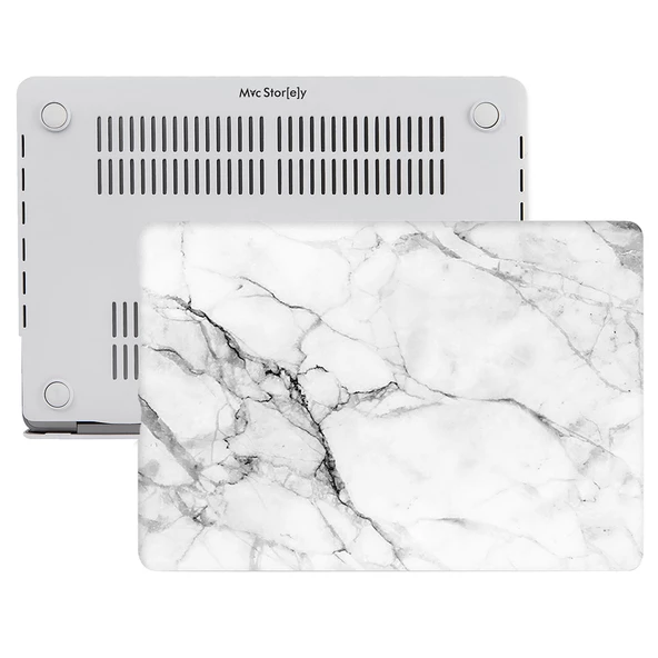 Macbook Pro Kılıf 13inç M1-M2, Mermer11NL (Type-c'li Model)A2338 A2289 A2251 A1706-08 A1989 A2159 ile Uyumlu
