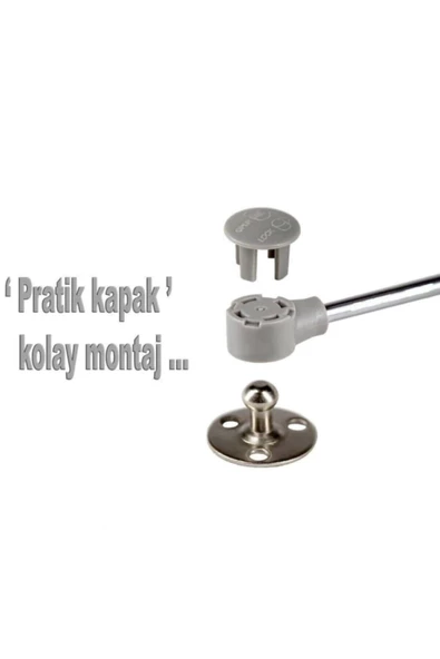4 Adet Dolap Amortisörü Gazlı Piston Kapak Hidroliği 27 Cm 100newton - 4