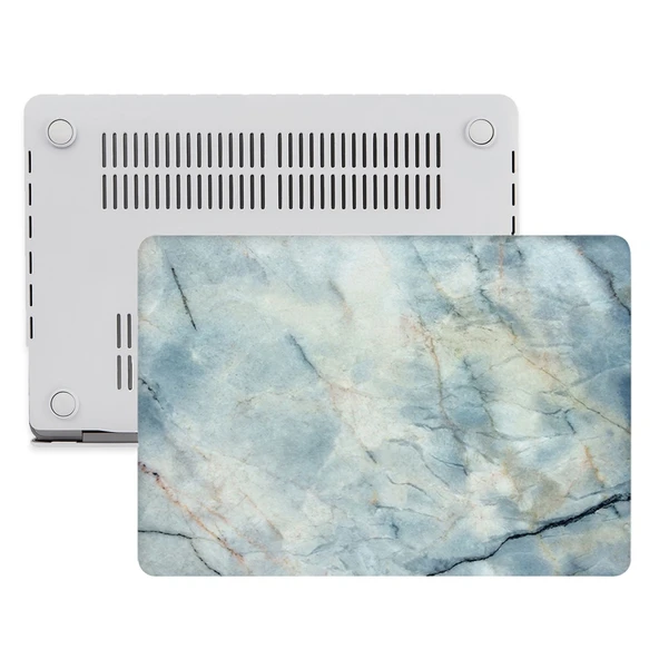 Macbook Pro Kılıf 13inç M1-M2, Mermer11NL (Type-c'li Model)A2338 A2289 A2251 A1706-08 A1989 A2159 ile Uyumlu - Resim 3
