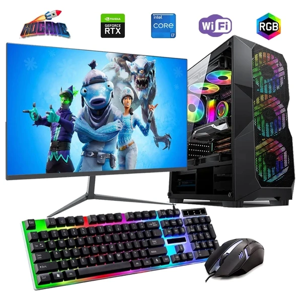 İ7 12700F 16GB DDR4 512GB m2 6GB RTX3050 27" 165Hz Monitörlü Oyun Bilgisayarı ürün görseli