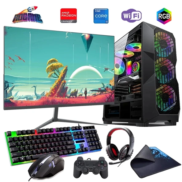 i5 12400F 16GB DDR4 512GB m2 8GB RX580 27" 165Hz Monitörlü Oyun Bilgisayarı (Gaming SET) ürün görseli