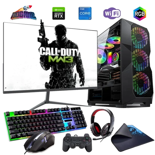 İ7 12700F 16GB DDR4 512GB m2 6GB RTX3050 27" 165Hz Monitörlü Oyun Bilgisayarı (Gaming SET) ürün görseli
