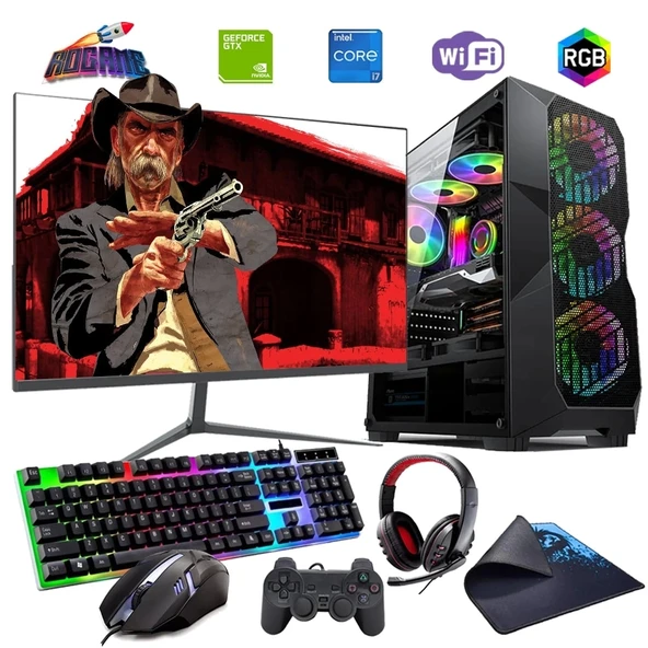 İ7 12700F 16GB DDR4 512GB m2 4GB GTX1650 27" 165Hz Monitörlü Oyun Bilgisayarı (Gaming SET) ürün görseli