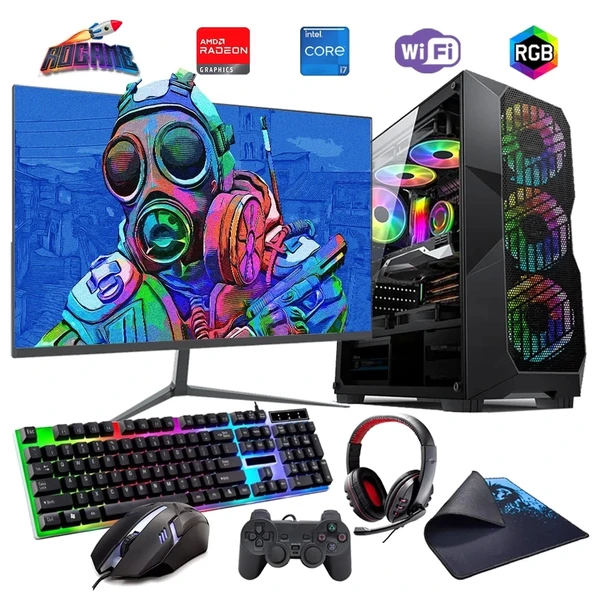 İ7 12700F 32GB DDR4 1TB M2 8GB RX580 27" 165Hz Monitörlü Oyun Bilgisayarı (Gaming SET) ürün görseli
