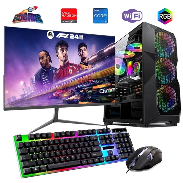 İ7 12700F 16GB DDR4 512GB m2 8GB RX580 27" 165Hz Monitörlü Oyun Bilgisayarı ürün görseli