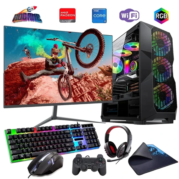 i5 12400F 32GB DDR4 1TB M2 8GB RX580 24" Monitörlü Oyun Bilgisayarı (Gaming SET) ürün görseli