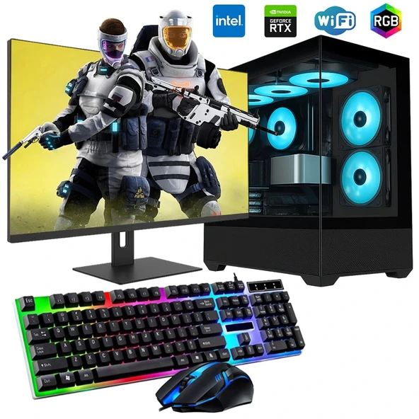 İ7 12700F 16GB DDR4 512GB m2 12GB RTX3060 24" Monitörlü Oyun Bilgisayarı ürün görseli