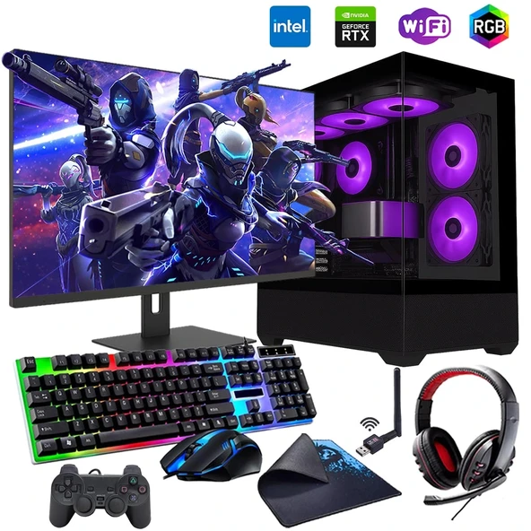 i5 12400F 32GB DDR4 1TB M2 12GB RTX3060 24" Monitörlü Oyun Bilgisayarı (Gaming SET) ürün görseli