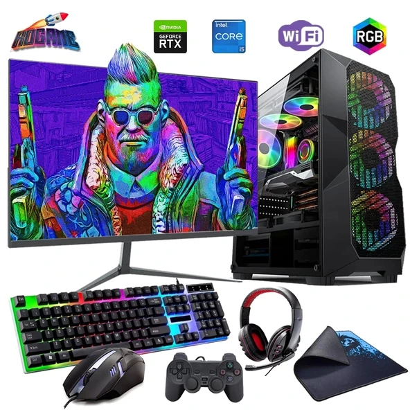 i5 12400F 16GB DDR4 512GB m2 6GB RTX3050 24" Monitörlü Oyun Bilgisayarı (Gaming SET) ürün görseli