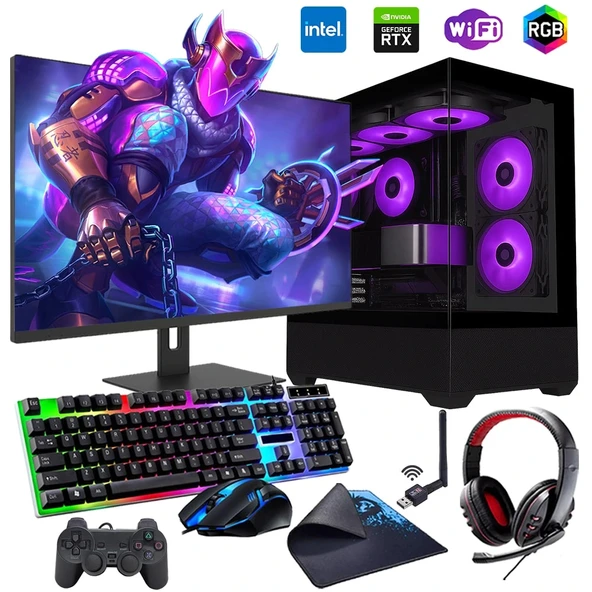 İ7 12700F 16GB DDR4 512GB m2 12GB RTX3060 24" Monitörlü Oyun Bilgisayarı (Gaming SET) - Resim 1