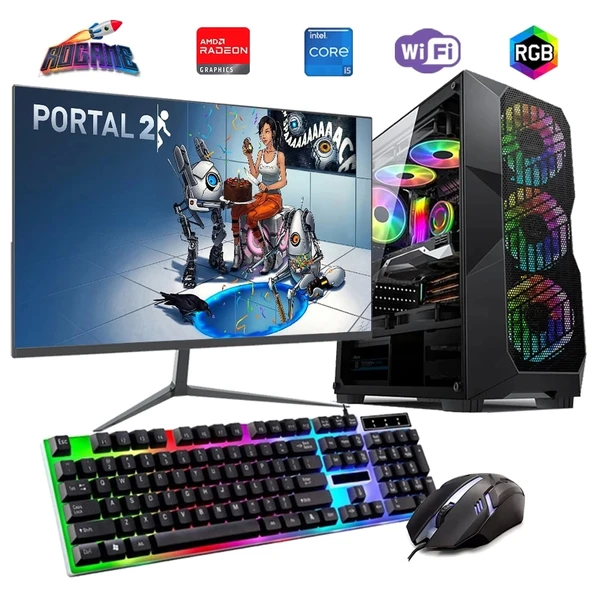 i5 12400F 16GB DDR4 512GB m2 8GB RX580 24" Monitörlü Oyun Bilgisayarı ürün görseli