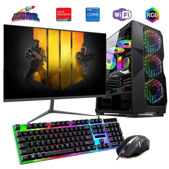 İ7 12700F 32GB DDR4 1TB M2 8GB RX580 27" 165Hz Monitörlü Oyun Bilgisayarı ürün görseli