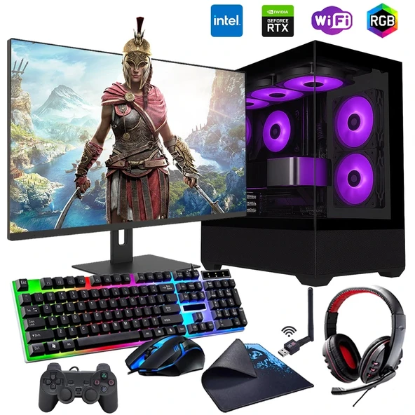 İ7 12700F 32GB DDR4 1TB M2 8GB RTX3050 24" Monitörlü Oyun Bilgisayarı (Gaming SET) ürün görseli