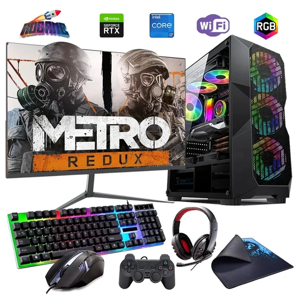 İ7 12700F 16GB DDR4 512GB m2 6GB RTX3050 24" Monitörlü Oyun Bilgisayarı (Gaming SET)