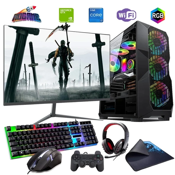 İ7 12700F 32GB DDR4 1TB M2 4GB GTX1650 24" Monitörlü Oyun Bilgisayarı (Gaming SET) ürün görseli