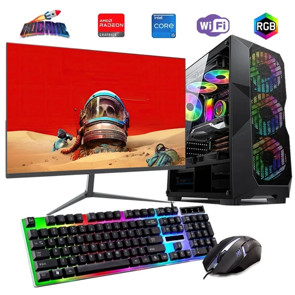 i5 12400F 16GB DDR4 512GB m2 8GB RX580 27" 165Hz Monitörlü Oyun Bilgisayarı