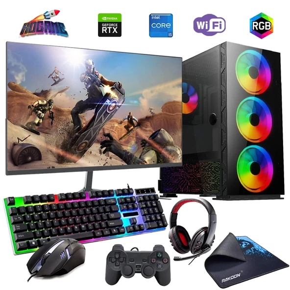 i5 12400F 16GB DDR4 512GB m2 12GB RTX3060 24" Monitörlü Oyun Bilgisayarı (Gaming SET) ürün görseli