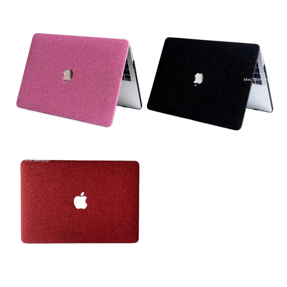 MacBook Kılıfı MacBook Pro m1-m2 13inç ile uyumlu Simli Taşlı Kılıf G1505 (Type-c'li Model 2016/2022 yılı) - 8