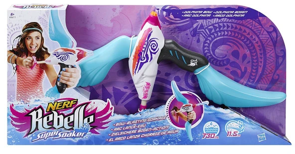 LİSANSLI - Nerf Rebelle Super Soaker Dolphina Bow A5611