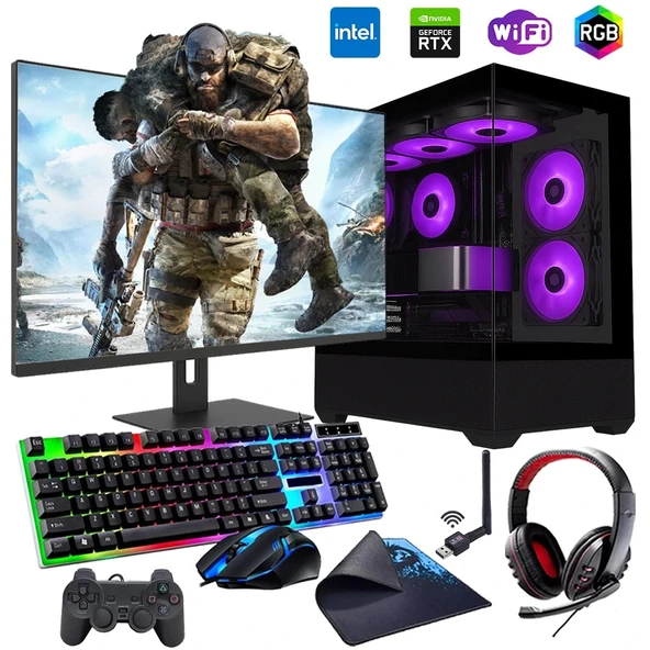 İ7 12700F 16GB DDR4 512GB m2 8GB RTX3050 27" 165Hz Monitörlü Oyun Bilgisayarı (Gaming SET) ürün görseli