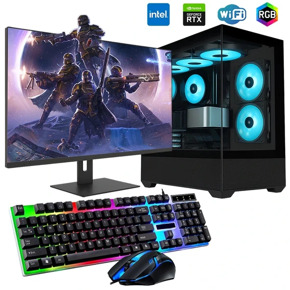 İ7 12700F 32GB DDR4 1TB M2 8GB RTX3050 24" Monitörlü Oyun Bilgisayarı ürün görseli