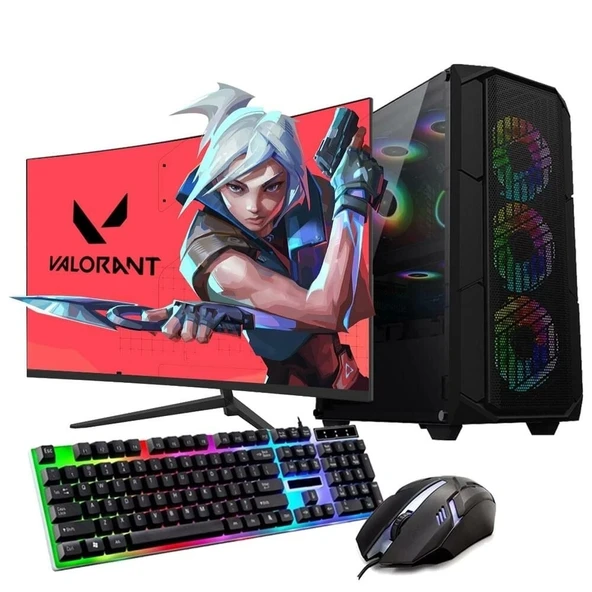 Ryzen5 5600 16GB 480SSD 8GB RTX3050 27" Monitörlü Oyun Bilgisayarı (Gaming Set) ürün görseli