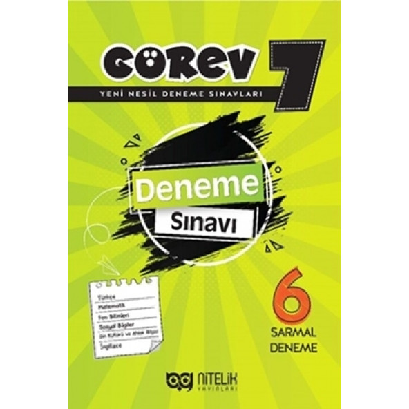 Nitelik Yayınları 7. Sınıf Görev 6 Sarmal Deneme