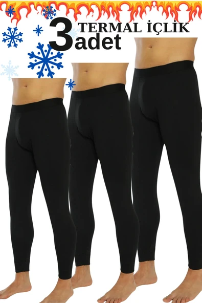3 Adet Erkek Siyah Thermal Polarlı Içlik Termal ürün görseli