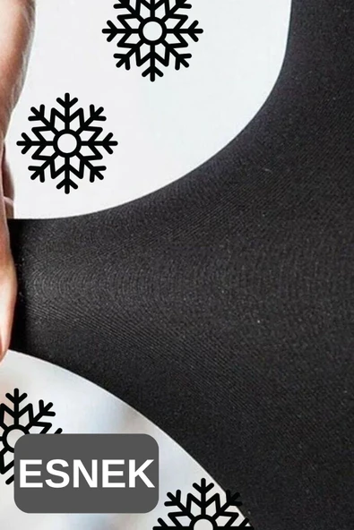 2 Li Erkek Siyah Termal İçi Polar Kışlık İçlik Termal Tayt - 2