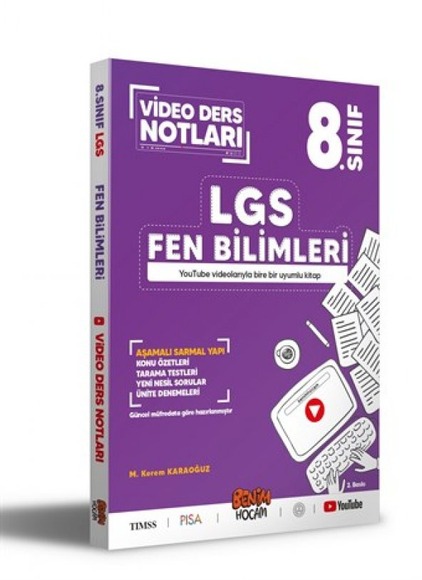 LGS 8. Sınıf Fen Bilimleri Video Ders Notları Benim Hocam Yayınları