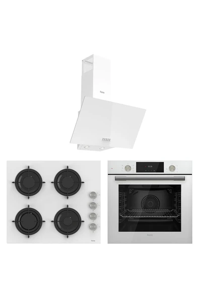 Ferre White Duplin Ankastre Set (D087+CS206+QMS63CB)