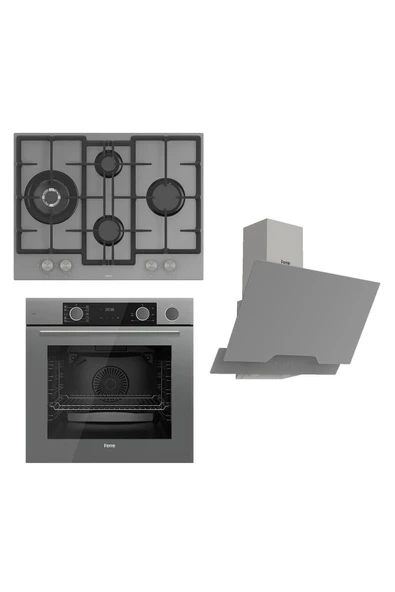 Steamart&fryart Serisi Buharlı Pişirme Gri Set (ed078 + Xe64cpr +d065 )
