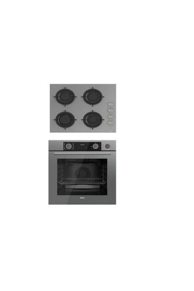Steamart&fryart Serisi Buharlı Pişirme ikili Gri Set ( XE64CPR +CS208) - 1