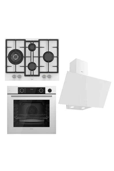 Steamart&fryart Serisi Buharlı Pişirme Beyaz Set (ed076 + Xe64cb +d078 ) ürün görseli 1