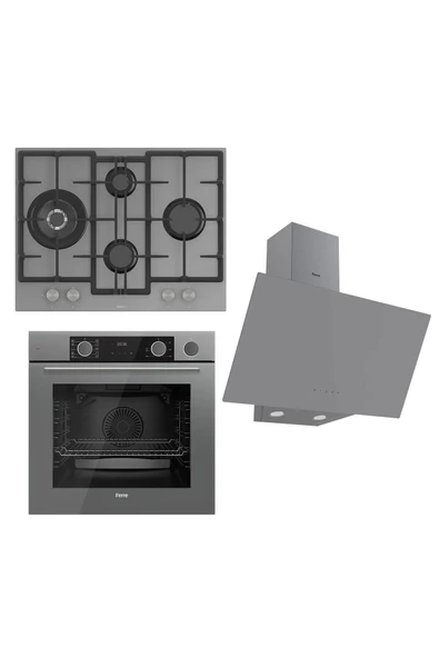 Steamart&fryart Serisi Buharlı Pişirme Gri Set (ed078 + Xe64cpr +d079 ) ürün görseli 1