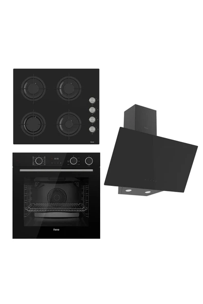 Ferre Steamart&fryart Serisi Buharlı Pişirme Siyah Set (cs205 + Xe64cs +d077 ) ürün görseli 1