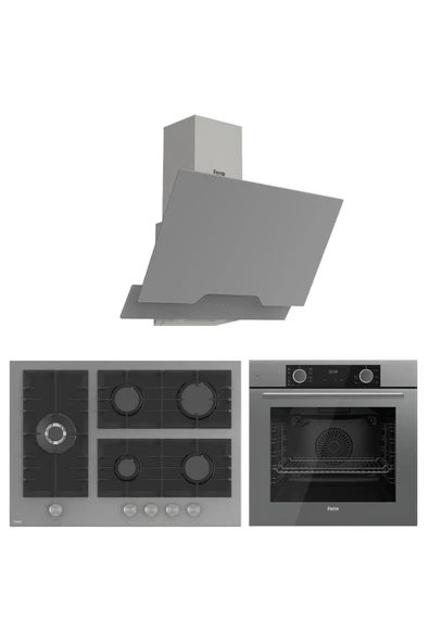 Fryart Bl Modüler Serisi Gri Ankastre Cam Set (d065 + Bl138 + Xe63cpr)