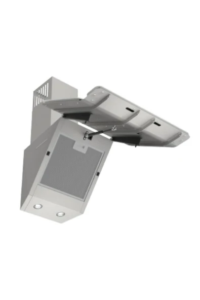 Ferre D081 Çift Camlı Plane Dok. 60 cm Beyaz Davlumbaz - Resim 3