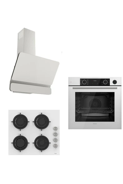 Steamart&fryart Serisi Buharlı Pişirme Beyaz Set (cs206 + Xe64cb +d081 )