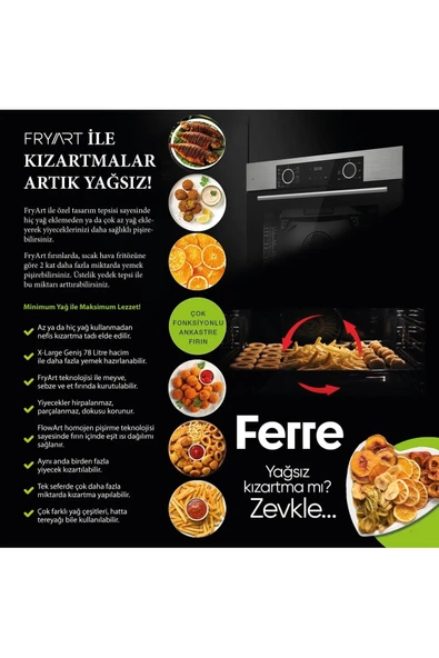 Ferre Fryart Bl Modüler Serisi Beyaz Ankastre Cam Set (d064 + Bl136 + Xe63cb) - 8