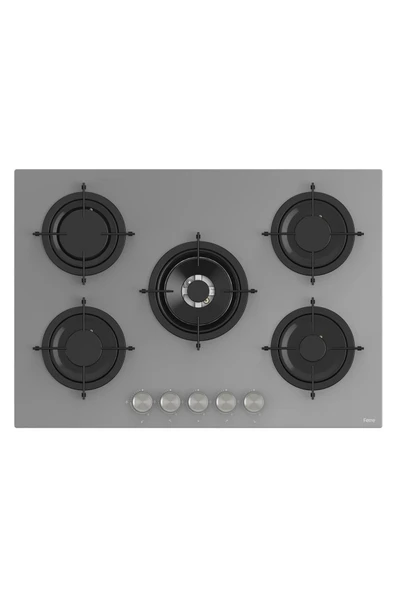 Rs038 Emaye Izg.75 Cm Gri Cam Ocak ürün görseli 1